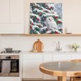 thumbnail image 6 of Christmas Owl Wall Art Painting on Canvas, Xmas Berry Botanical Snowflake Canvas Art Home Prints Wall Art Framed Modern Artwork for Living Room Bedroom Wall Decor 12x12in, 6 of 9