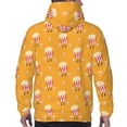 thumbnail image 7 of Uemuo Cute Popcorn Pattern Men's Hoodie - Casual Pullover Hoodie with Kangaroo Pocket, Stylish Hooded Sweatshirt for Everyday Wear-Medium, 7 of 7