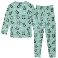 thumbnail image 3 of Pajama Raccoon Snowflake Cute Comfortable Cotton Two-piece Pajama Set, 3 of 7