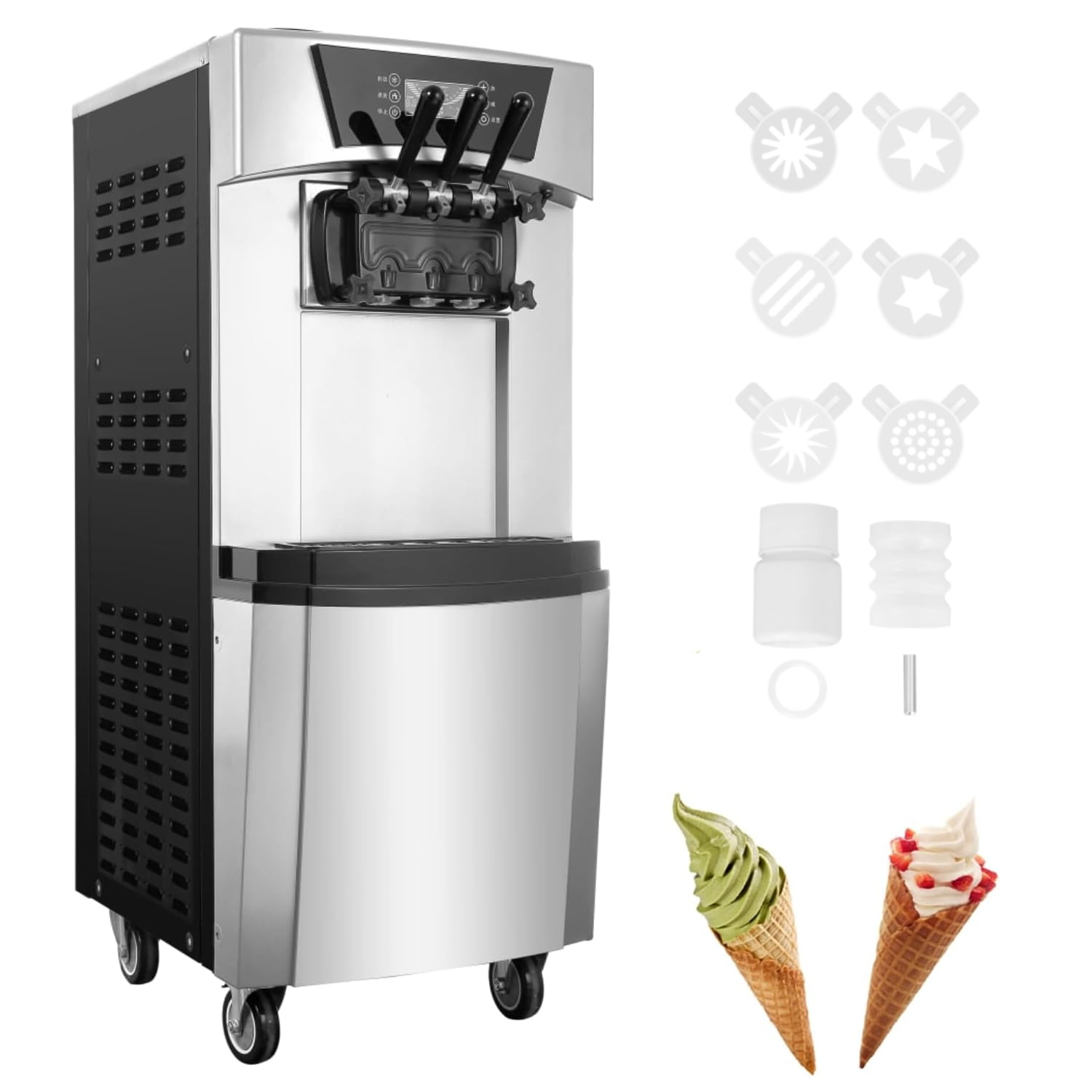 STAKOL 2200W Commercial Ice Cream Maker - Soft Serve with Electric