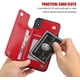 thumbnail image 3 of Funda tipo cartera para iPhone Xs iPhone X con tarjetero, funda de piel sintética de primera calidad con ranuras para tarjetas, cierre magnético doble y cubierta duradera a prueba de golpes (azul), 3 of 7