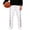 White, variant on Gytharion Men's Big & Tall Side Button Opening Joggers Basketball Athletic Casual Trousers with Pockets Solid Color Straight Leg Track Pants