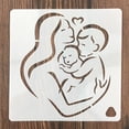 thumbnail image 6 of Walbest Mother's Day Cake Stencil Hollow Out Smooth Surface Plastic Love Pregnant DIY Fondant Template Kitchen Supply, 6 of 7