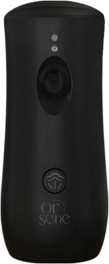 RGHJAR-Automatic Air Freshener Simple Basic Dispenser - Manual spray button, built-in light sensor, 24-hour/day/night modes, wall-mounted and freestanding types, aerosol dispenser (White) (Black)