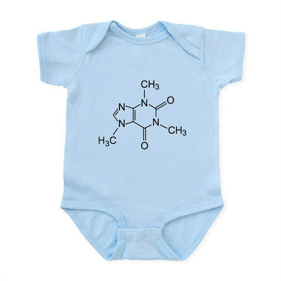 CafePress - Caffeine Molecule Infant Bodysuit - Baby Light Bodysuit, Size Newborn - 24 Months