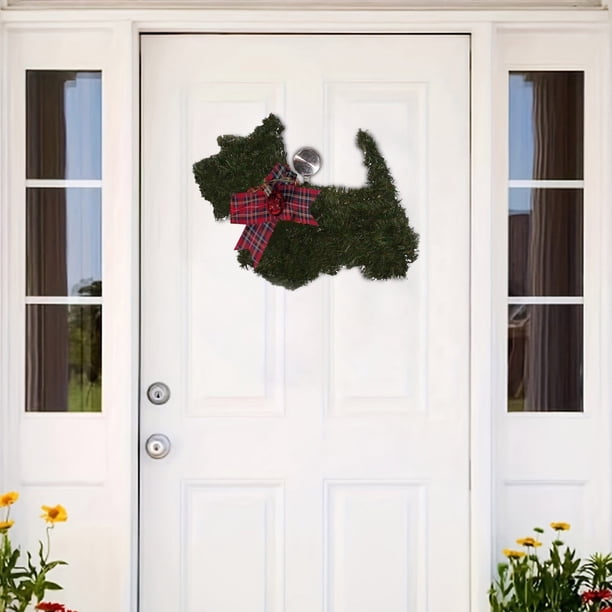 Adornos navideños, regalos navideños, nuevo estilo de imitación de animales, decoración de pajar con círculo de vid para patio y balcón navideños.