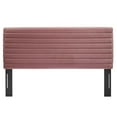 thumbnail image 3 of Tufted Headboard, King and CA King Size, Pink, Velvet, Mid Century Bedroom, Modern Contemporary Boutique HB35669, 3 of 7