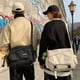 thumbnail image 3 of Bolso cruz estético con bonitos alfileres y rnos, bolsa de mensajero de nailon para mujeres y hombres, 3 of 3