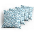 thumbnail image 5 of Ambesonne Tribal Throw Pillow Cover 4 Pack, Spring Myth Boho Style, 18", White and Blue, 5 of 7