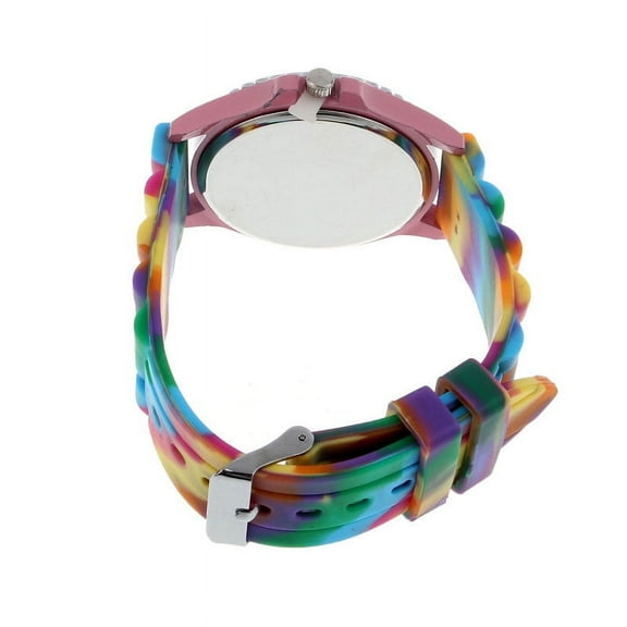 JIaleilei Women Watched Women Geneva Silicone Bling Analog Digital Quartz Wrist Watch PP