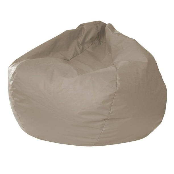 Extra Small 84" Beige Faux Leather Bean Bag