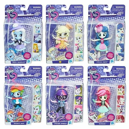 Hasbro HSBC0839 My Little Pony Mini Character, Assorted Colors - Set of 6