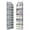 Gray, variant on LazySpin Over the Door Organizer, Stuffed Animal Storage with Clear PVC Windows, Door Organizer Hanging