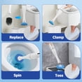 thumbnail image 6 of Glamchi Electric Toilet Brush Scrubber Kit with Holder , 8 Refill Heads and 2 Brush Types, 6 of 9