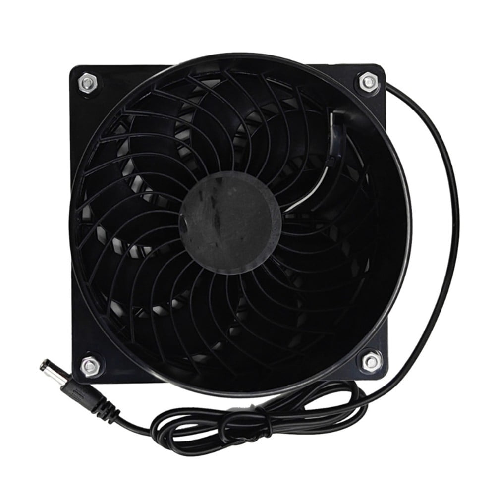 Whatever You Like-12V Exhaust Fan with Duct Flange - 3000 RPM Ventilator for Kitchen, Bathroom, Dog House, Chicken Coop, Greenhouse - Solar Panel Compatible"}