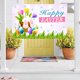 thumbnail image 5 of CREATITOY Easter Backdrop Cloth Holiday Party Decoration Background for Home Garden Party Supplies, 5 of 5
