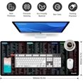 thumbnail image 4 of Large Excel Shortcut Mouse Pad Extended Office Mousepad with Stitched Edges Base Keyboard Mat for Desk Gaming Mouse Pads for Office and Home .x.es Back to School, 4 of 7