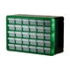 thumbnail image 1 of Cajón de almacenamiento perfecl organizador de garaje caja de cuentas de múltiples rejillas verde 30, 1 of 8