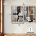 thumbnail image 5 of Enigmatic Shade Duo Shadowbox Print Boho Abstract Art Set by Art Remedy, White Frame, 36 x 54, 5 of 6