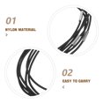 thumbnail image 3 of COOPHYA Back to School 6 Pcs Notebook Rope Elastic Bands For Journal Black Nylon Standard Type For Handmade Enthusiasts, 3 of 8