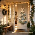 thumbnail image 7 of Torqee Oversized DIY Quilted Christmas Tree Kit Beginner-Friendly Christmas Fabric Sewing Craft Set DIY Fabric Craft Patchwork for Front Door and Living Room Decor Gift for Craft Lovers,Style-A, 7 of 7