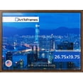 thumbnail image 2 of ArtToFrames 26.75x19.75 Inch - 68x50 CM Brown Puzzle Frame for 1000 piece Puzzles.1.25 Inch Custom Wood Puzzle Frames, Contrast Walnut - Comes with Economy Acrylic, 2 of 5