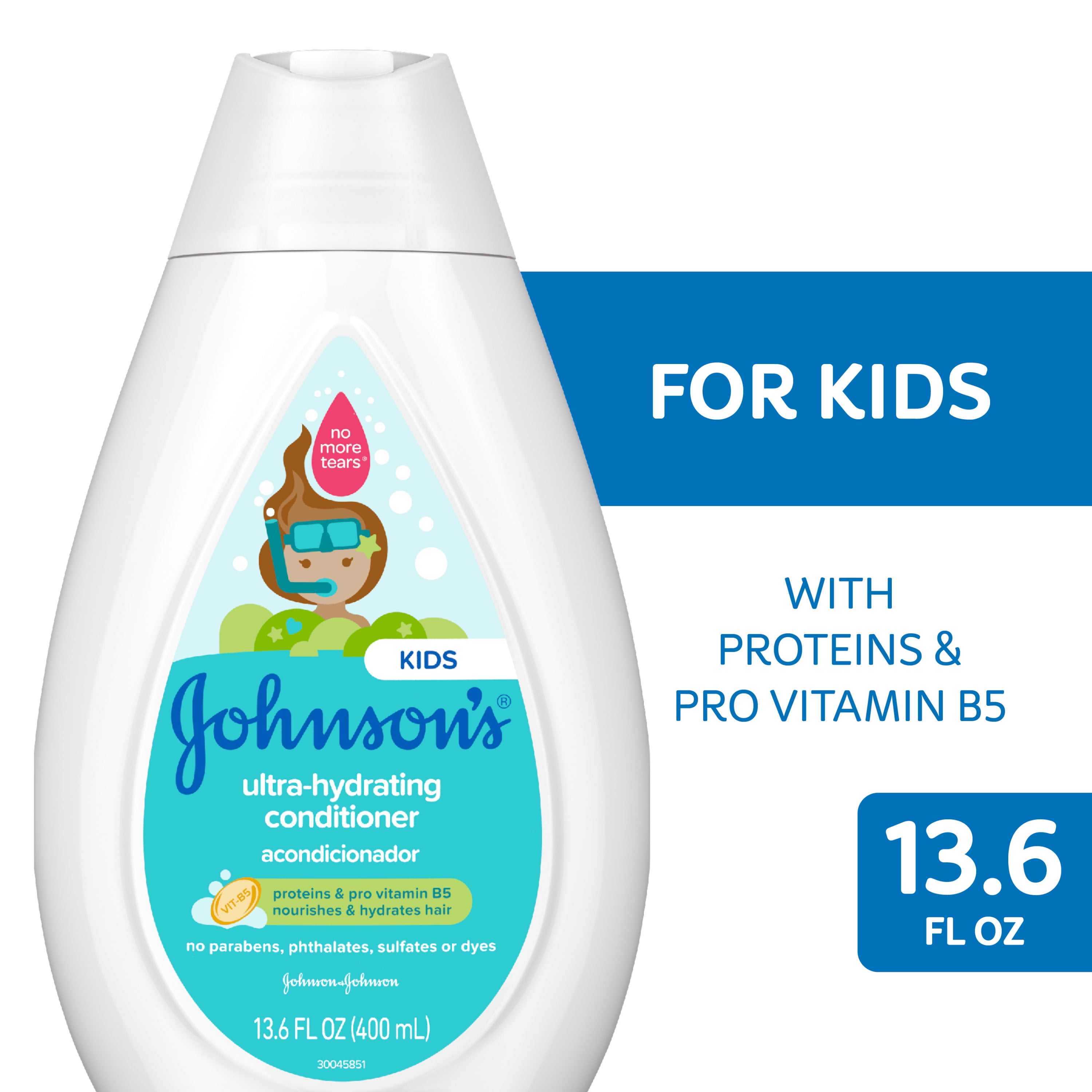 Johnson's Ultra-Hydrating Tear-Free Kids' Conditioner, 13.6 fl. oz