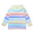 thumbnail image 6 of dazeni Girls Full Zip Up Hoodies Fashion Rainbow Colorful Long Sleeve Hooded Sweatshirts Loose Casual Pockets Jacket Coat for Tween, 6 of 8