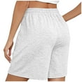 thumbnail image 4 of BLVB Womens Sweat Shorts Casual Summer Loose Athletic Short Drawstring Waist Lounge Running Jogger Shorts with Pockets, 4 of 7