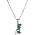 thumbnail image 1 of HAHDAXIA Stainless Steel Pakistan Map Flag Pendant Necklace Gold Color Pakistani Map Ethnic Jewelry, 1 of 5