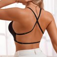 thumbnail image 6 of Iugvhana Seamless Bras for Women Open Back Wireless Bra Full Coverage Push-Up Bra Adjustable Straps Lifitng Comfortable Everyday Bra Black XL, 6 of 6