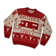 thumbnail image 1 of Suéter navideño, ropa abrigada, cuello redondo, patrón navideño, suéter para SG, 1 of 9