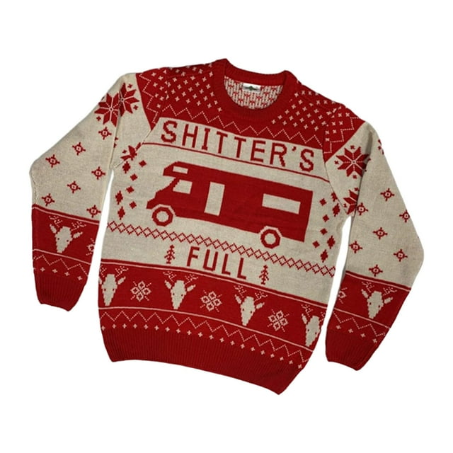 Suéter navideño con cuello redondo, sudadera de manga larga, jersey novedoso, suéter de punto para fiesta de Festival de Invierno para mujer , SG