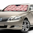 thumbnail image 3 of FOR U DESIGNS Daisy Cherry Car Sun Shade Pink Automotive Sun Visor Protector Car Windshield Sun Shade for SUV Truck Van, Universal Car Accessories Keep Vehicle Cool, 3 of 5
