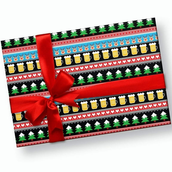 Ugly Sweater Christmas Gift Wrap
