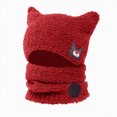 thumbnail image 5 of Beanie Knitted Hats for Toddler Kids 1-3 Years Toddler Soft Solid Cute Hats with Ear Kids Winter Hat, 5 of 5