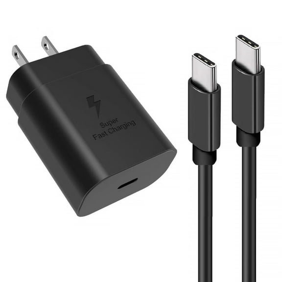 Super Fast Charging,25W USB C Wall Charger with 5FT Type C Cable Compatible Samsung Galaxy S24/S23/S22/S21/S20/Ultra/Plus/FE,Note 20/10,A54/A53/A52/A51/A50,Galaxy Tab S9,Z Fold/Z Flip