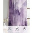 thumbnail image 6 of Purple Mountain Sheer Curtains 63 Inch Length 2 Panels Set for Living Room/Bedroom, Misty Forest Nature Woodland Pine Tree Landscape Kitchen Curtains Grommet Curtains Window Treatments 42"x63"x2, 6 of 7
