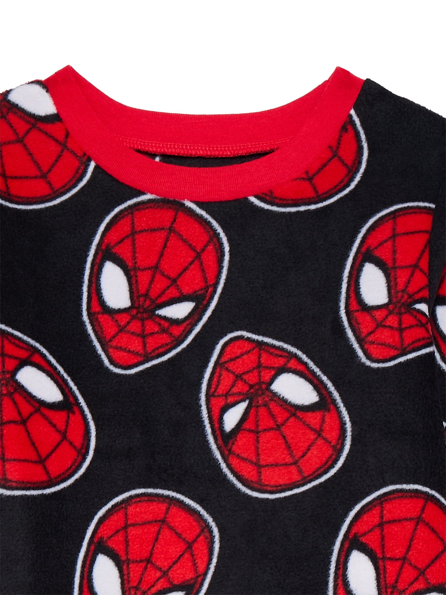 Spider-Man Toddler Boys Microfleece Pajama Top and Pants Set, 2-Piece, Sizes 12M-5T