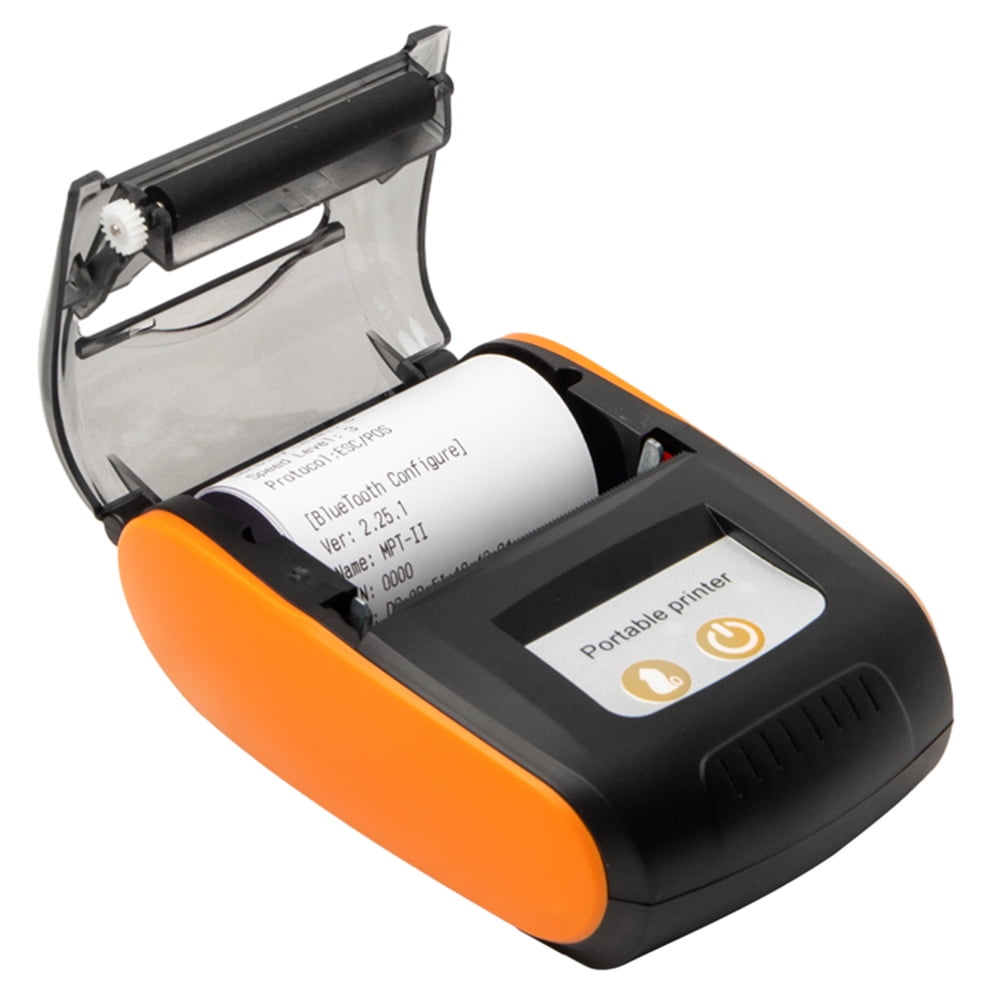 Anself Portable Mini Thermal Receipt Printer, 121x83.5x54.8mm