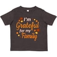 thumbnail image 3 of Inktastic I'm Grateful for my Family in Orange with Fall Leaves Boys or Girls Toddler T-Shirt, 3 of 5