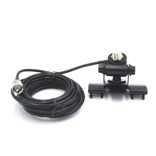 Clip de Soporte de Montaje de Antena MóVil RB-400 con Cable de AlimentacióN Coaxial de ExtensióN de 5M para /-9800/-7800
