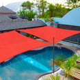 thumbnail image 2 of Yescom 2 Pack 20x20FT Square Sun Shade Sail UV Block Commercial Carpark Pool Camping Beach Outdoor Watermelon Red, 2 of 11