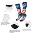 thumbnail image 5 of Haiem Starry Sky Pine Tree Donut Socks, Funny Novelty Crazy Design Cotton Socks Sports Socks Knee High Socks For Men, Women,1Pairs - Gift For Working Friends, 5 of 8