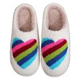 thumbnail image 2 of Casa Difusas para Mujer Pantuflas Felpa Con Amor Cómodas Interior, 2 of 9