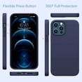 thumbnail image 5 of Entronix Silicone Soft Case for iPhone 12 Pro Max Shockproof Durable Slim Fit, Navy, 5 of 6