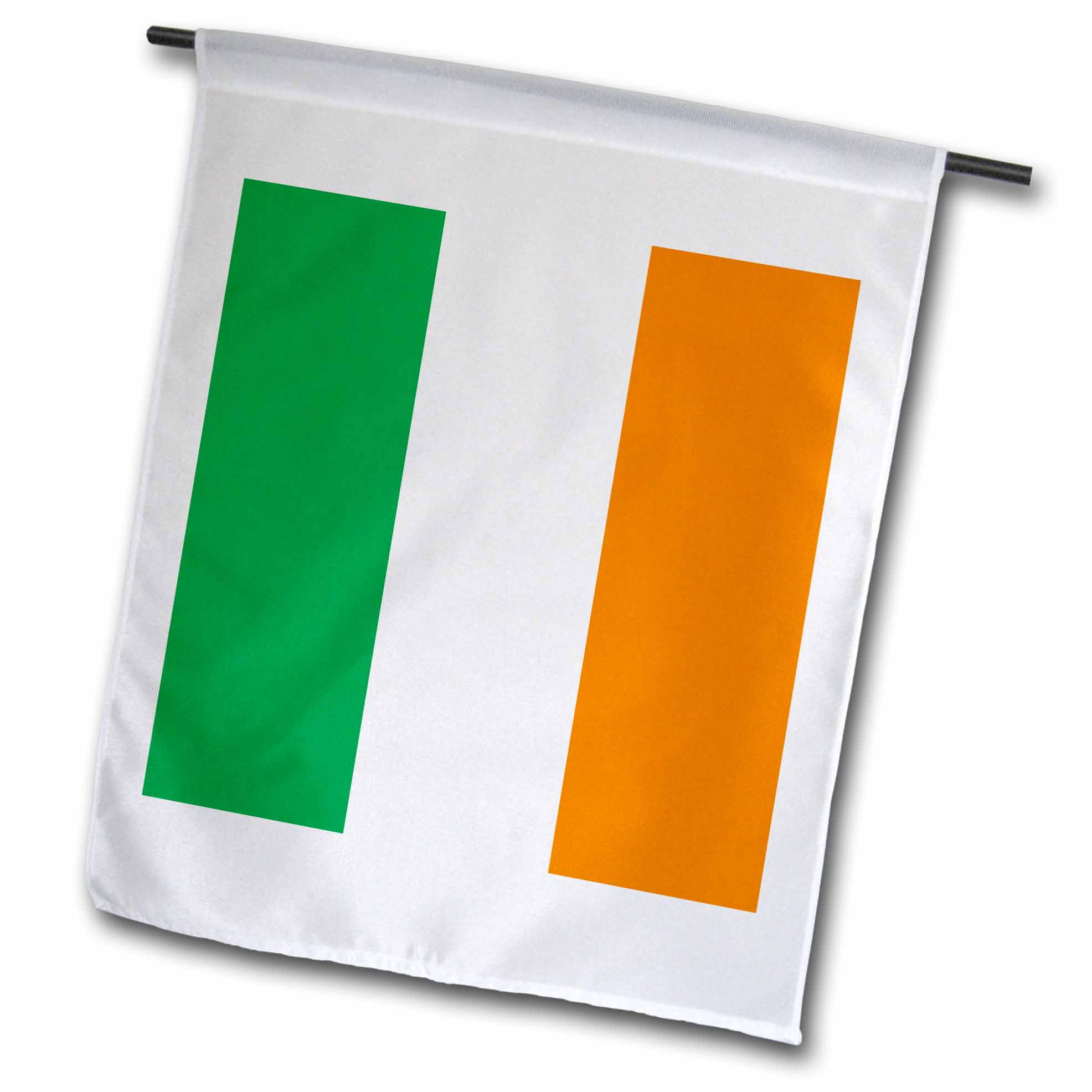 100% Polyester With Eyelets Irish County Saffron and White Flag 5 x 3 FT