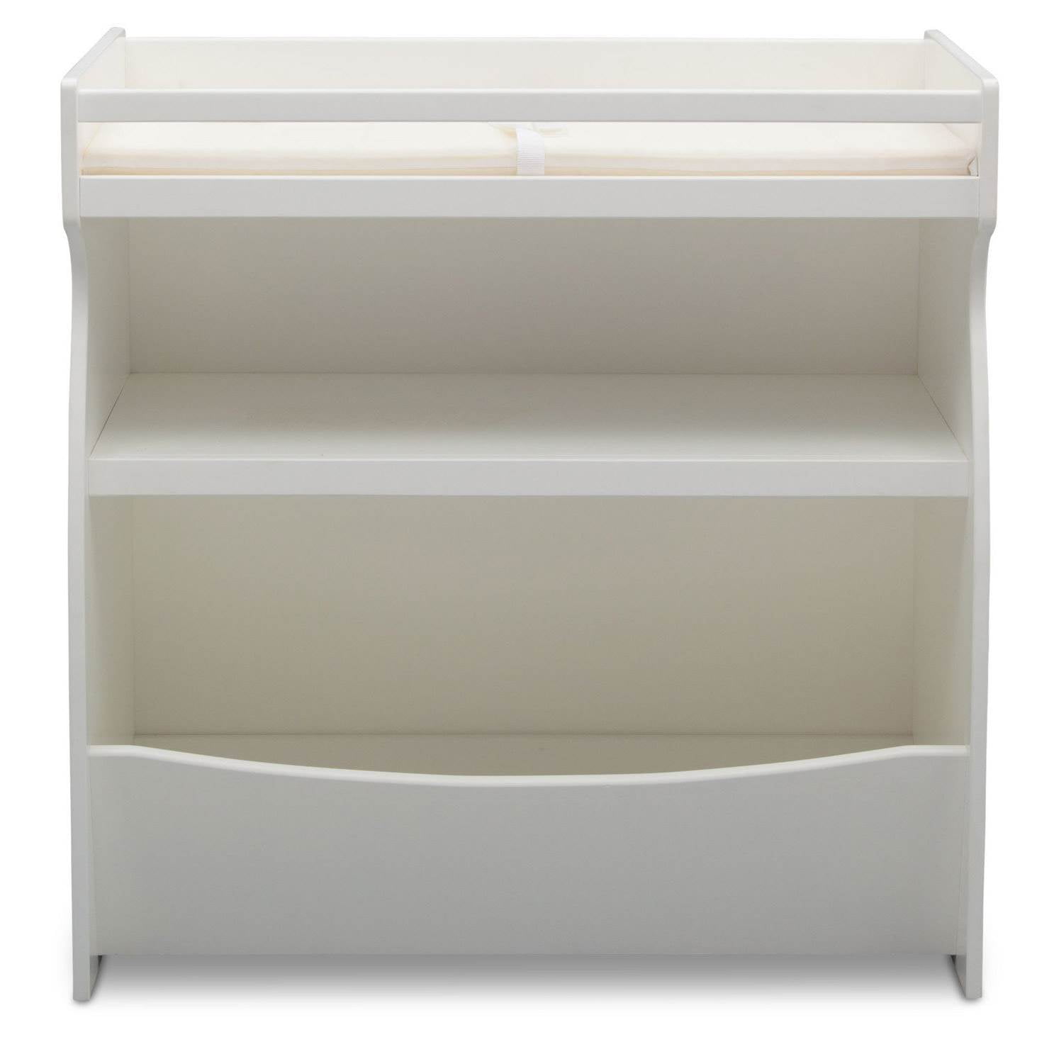 Delta Children Gateway 2-in-1 Changing Table and Storage Unit, Bianca White