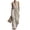 15#Beige, variant on 2026 Women's Summer One-Piece Set Sleeveless V-Neck Tie-Front Solid Color Jumpsuit Wide-Leg Pants Set Casual Wear