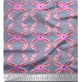 thumbnail image 1 of Soimoi Poly Georgette Fabric Dot,Leaves & Floral Print Sewing Fabric Yard 52 Inch Wide, 1 of 3